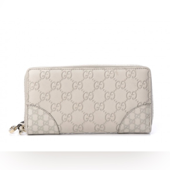 {Guccissima Signature Microguccissima
Bree Zip Around Wallet Off White} - Picture 3 of 13
